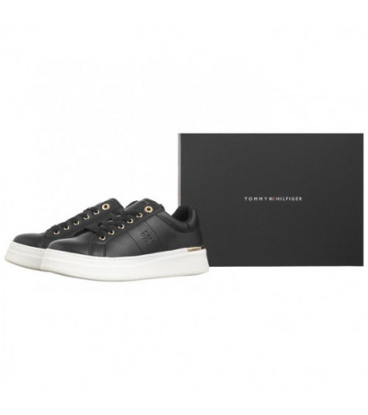 Tommy Hilfiger Low Cut Lace-Up Sneaker Black T3A9-33542-1351999 (TH1140-a) sports Shoes