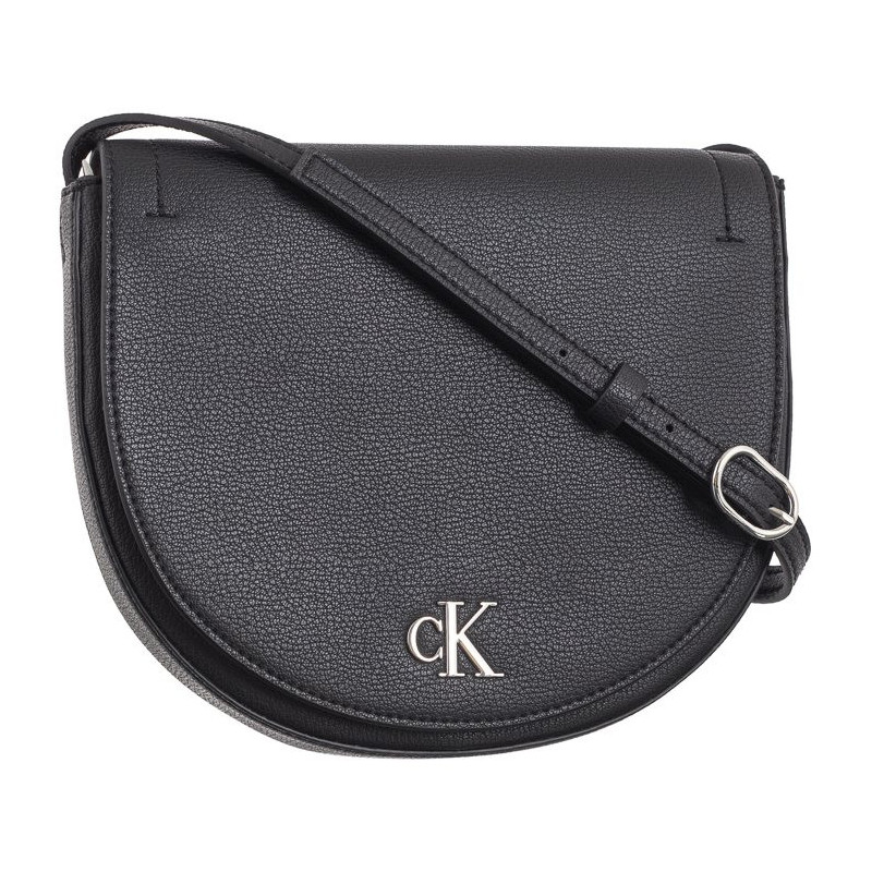 Calvin Klein Minimal Monogram Saddle22 Black K60K612718 BEH (CK543-a) handbag