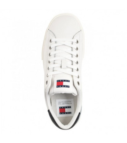 Tommy Hilfiger TJW Foxing Flatform Sneaker Ecru/Black EN0EN02567 YBL (TH1117-b) sports Shoes