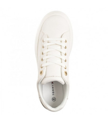 Tommy Hilfiger Low Cut Lace-Up Sneaker Off White T3A9-33542-1351530 (TH1140-b) sports Shoes