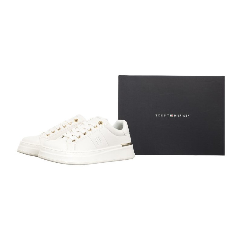 Tommy Hilfiger Low Cut Lace-Up Sneaker Off White T3A9-33542-1351530 (TH1140-b) sports Shoes