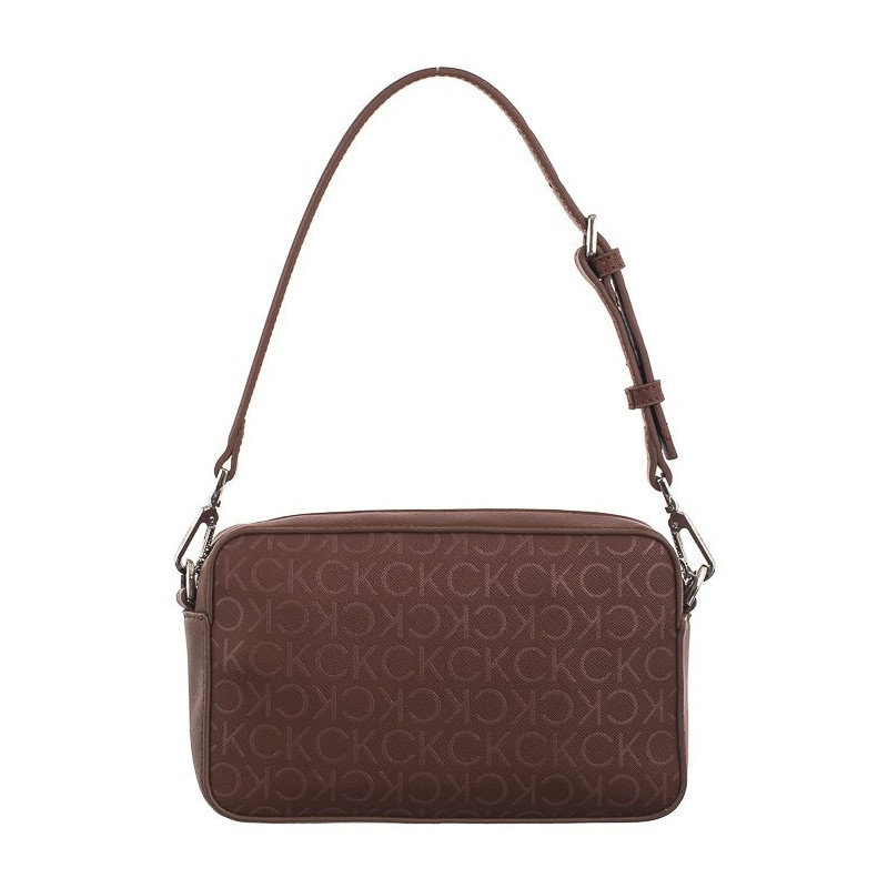 Calvin Klein CK Must Conv Camera Bag Mono Cioccolate Lab Monogram Pu K60K612536 0HH (CK551-a) handbag