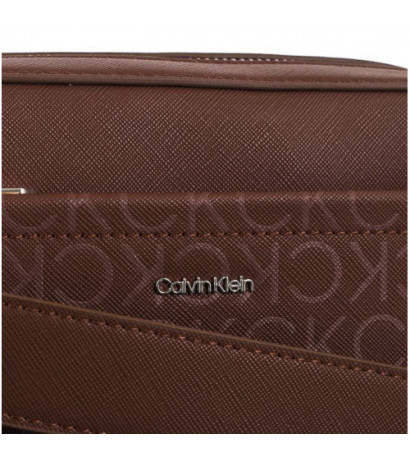 Calvin Klein CK Must Conv Camera Bag Mono Cioccolate Lab Monogram Pu K60K612536 0HH (CK551-a) handbag