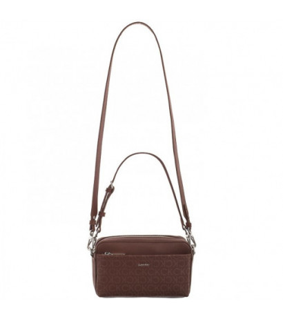 Calvin Klein CK Must Conv Camera Bag Mono Cioccolate Lab Monogram Pu K60K612536 0HH (CK551-a) handbag