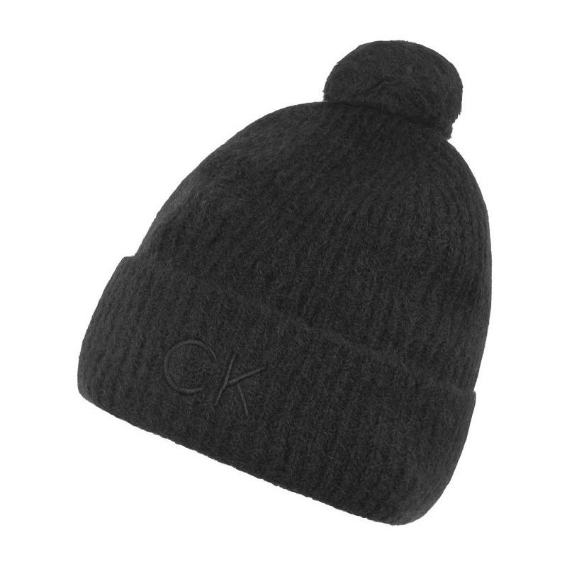 Calvin Klein CK Emboidery Airy Pompom Beanie Ck Black K60K612586 BEH (CK552-a) cap