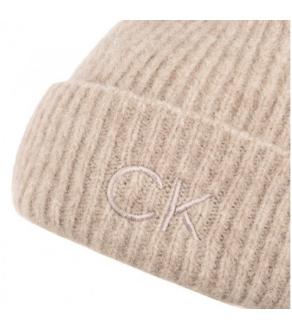 Calvin Klein CK Emboidery Airy Pompom Beanie Gray Morn K60K612586 PCJ (CK552-b) cap