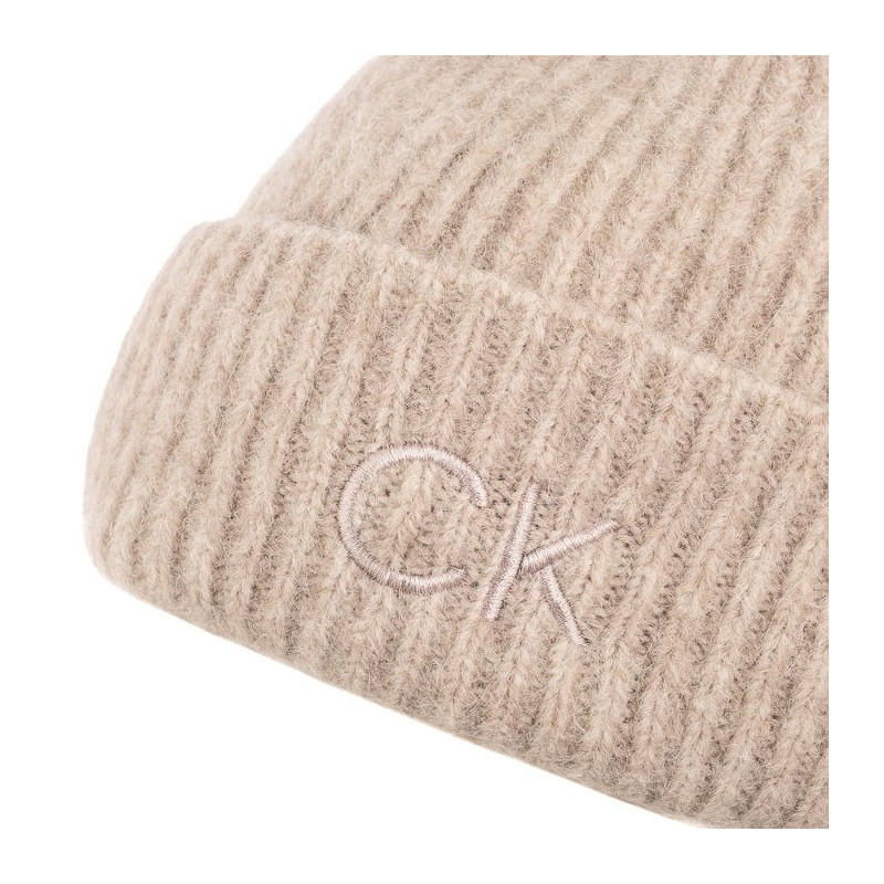 Calvin Klein CK Emboidery Airy Pompom Beanie Gray Morn K60K612586 PCJ (CK552-b) cap