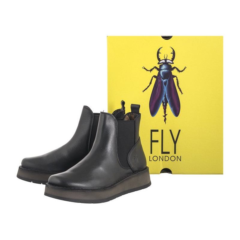 FLY London Rawi Rug Black P211131000 (FL410-a) shoes