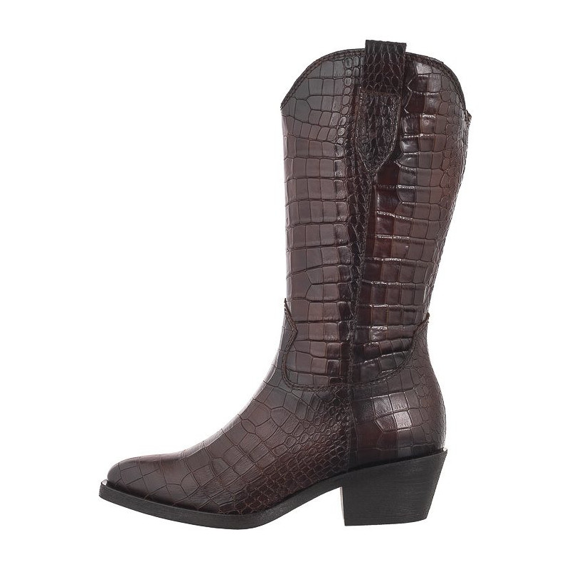 Tamaris Brązowe 1-25706-43 397 Brown Croco (TM502-a) shoes