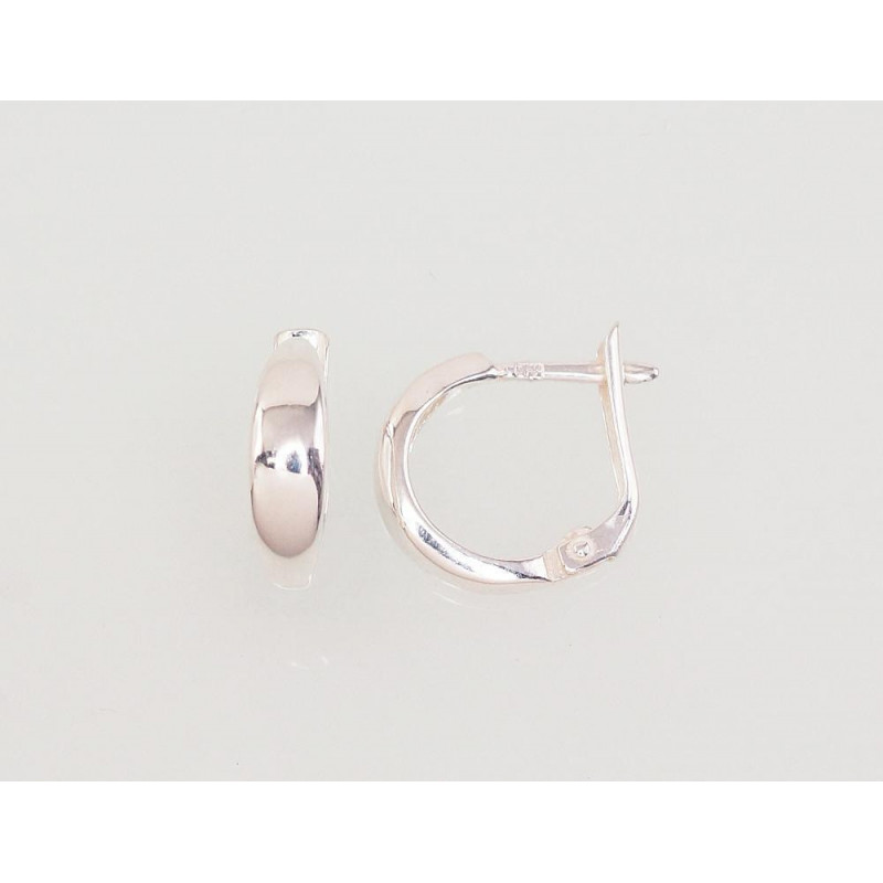 Silver earrings with 'english' lock 2203008, Silver 925°