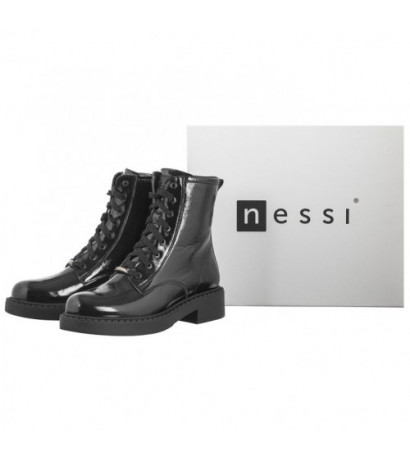 Nessi Czarne Lakierowane 24677 711 (NE397-a) shoes