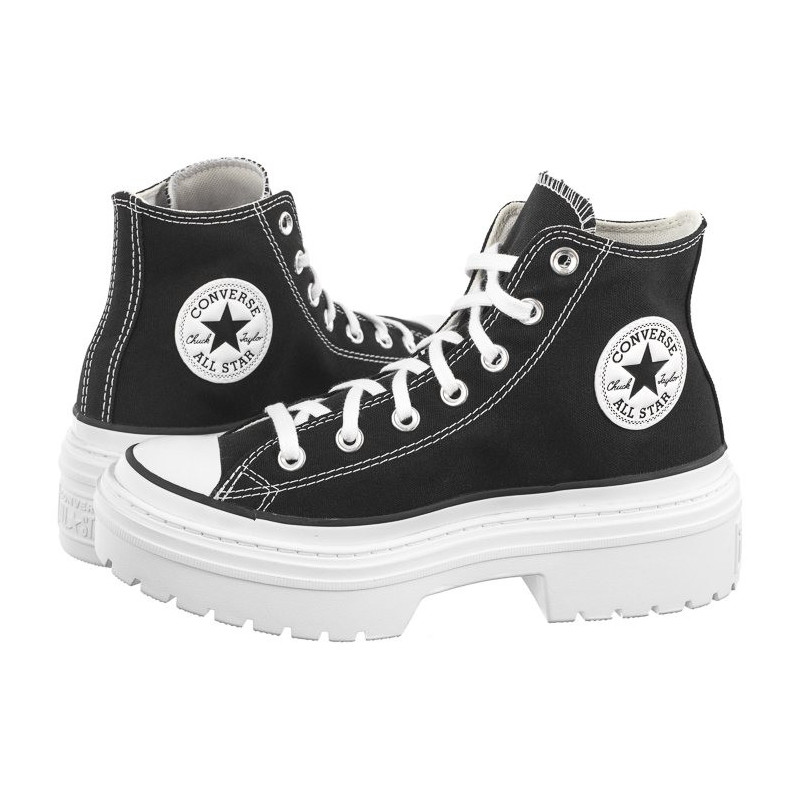 Converse CTAS Lugged Heel Hi Black White Egret A08258C CO702 a shoes