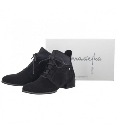 Maciejka Czarne Welur 04744-51/00-7 (MA1252-a) shoes