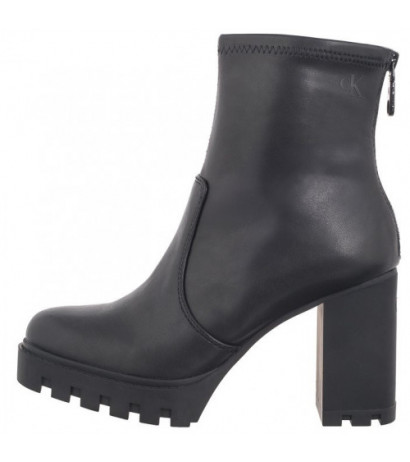 Calvin Klein Heel Platform Zip Boot Mg Nappa Triple Black YW0YW01546 0GJ (CK559-a) shoes