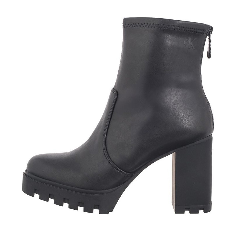 Calvin Klein Heel Platform Zip Boot Mg Nappa Triple Black YW0YW01546 0GJ (CK559-a) shoes