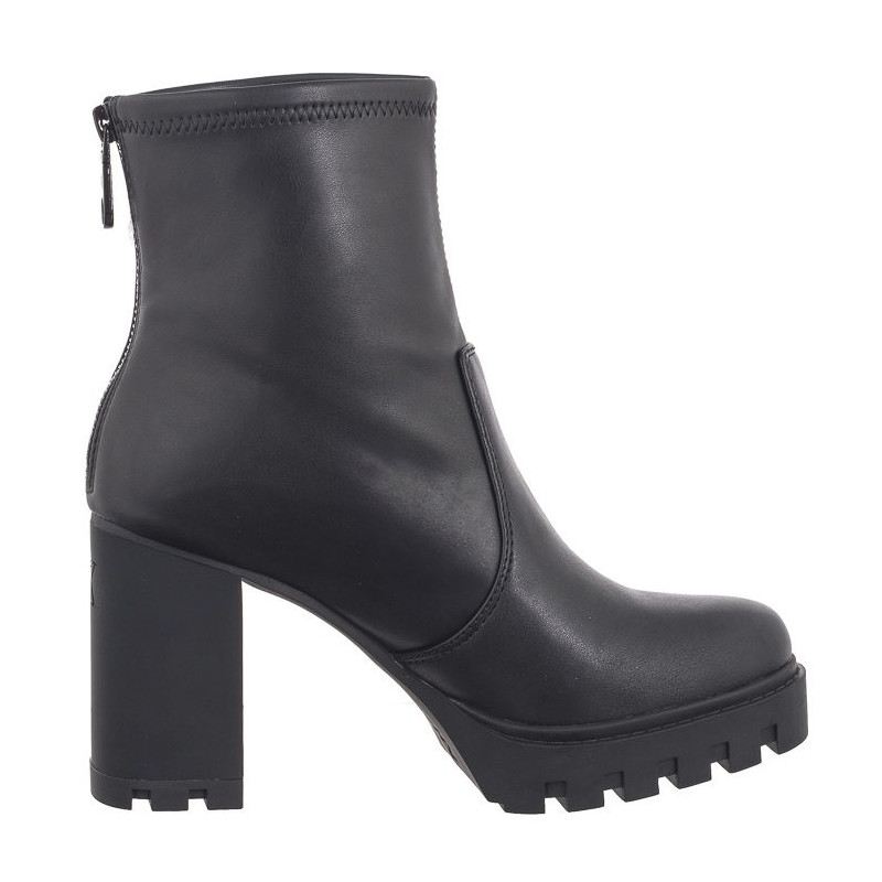 Calvin Klein Heel Platform Zip Boot Mg Nappa Triple Black YW0YW01546 0GJ (CK559-a) shoes