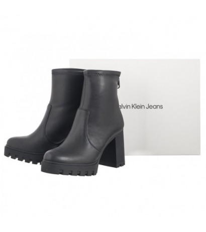 Calvin Klein Heel Platform Zip Boot Mg Nappa Triple Black YW0YW01546 0GJ (CK559-a) shoes