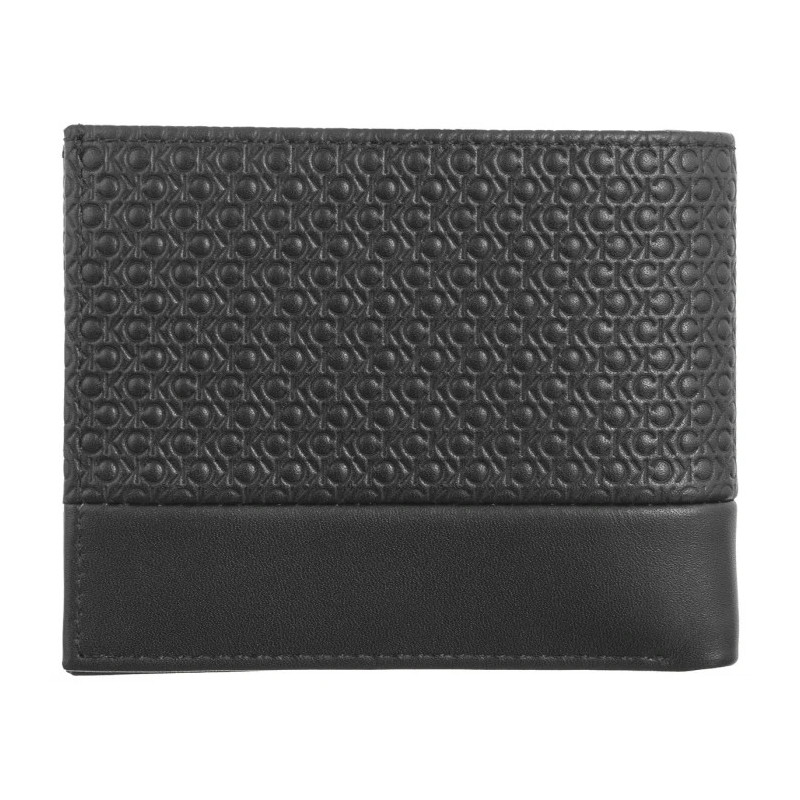 Calvin Klein Nano Mono Bifold 5CC W/Coin Black Nano Mono K50K512279 0GK (CK560-a) handbag