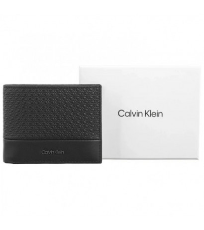 Calvin Klein Nano Mono Bifold 5CC W/Coin Black Nano Mono K50K512279 0GK (CK560-a) handbag