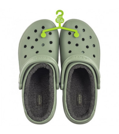 Crocs Classic Lined Clog Moss/Multi 203591-3WP (CR263-c) slippers