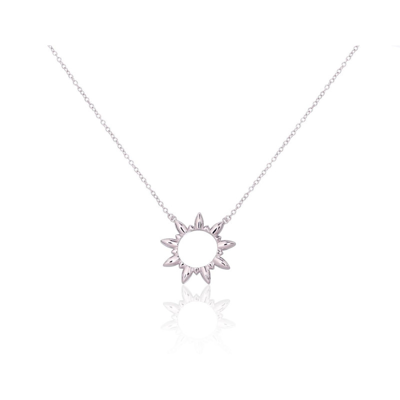 Silver necklace 2500135(PRh-Gr), Silver 925°, Rhodium (Plating)