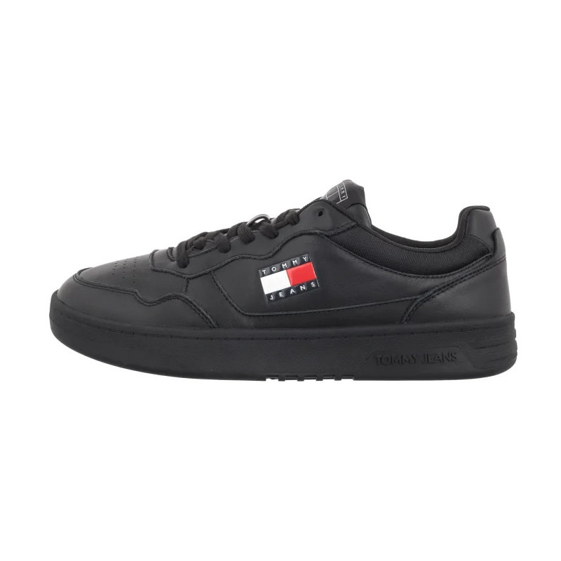 Tommy Hilfiger Tjm Cupsole Leather Ess Black EM0EM01443 BDS (TH1169-a) sports shoes