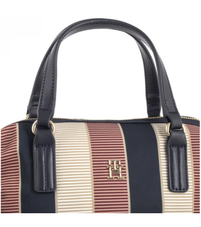 Tommy Hilfiger Poppy Small Tote Stripe AW0AW16445 AEG (TH1175-a) handbag