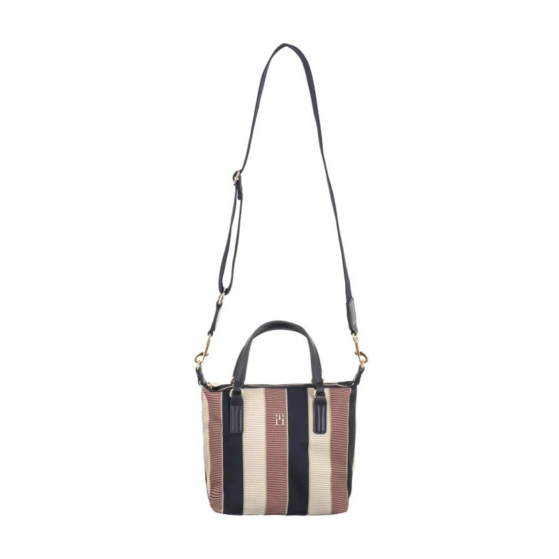 Tommy Hilfiger Poppy Small Tote Stripe AW0AW16445 AEG (TH1175-a) handbag