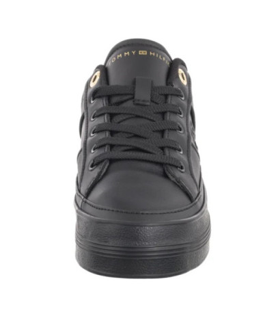 Tommy Hilfiger Essential Vulc Sneaker Monogram Black FW0FW07945 BDS (TH1116-b) shoes