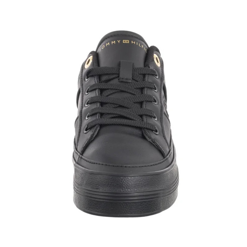 Tommy Hilfiger Essential Vulc Sneaker Monogram Black FW0FW07945 BDS (TH1116-b) shoes