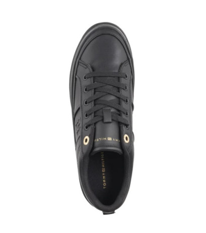 Tommy Hilfiger Essential Vulc Sneaker Monogram Black FW0FW07945 BDS (TH1116-b) shoes