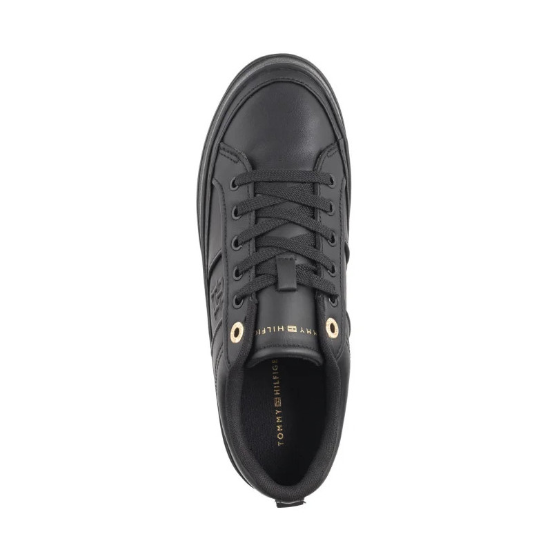 Tommy Hilfiger Essential Vulc Sneaker Monogram Black FW0FW07945 BDS (TH1116-b) shoes