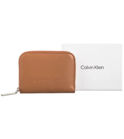 Calvin Klein Embossed Logo Zip MD Wallet Lion K60K612437 GDB (CK563-a) handbag