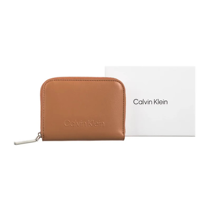 Calvin Klein Embossed Logo Zip MD Wallet Lion K60K612437 GDB (CK563-a) handbag