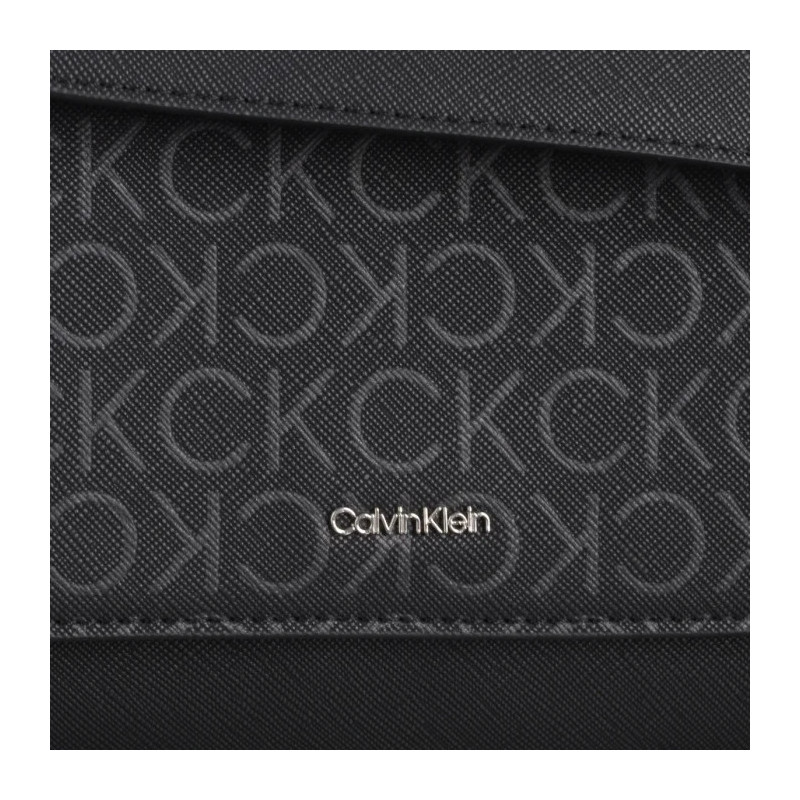 Calvin Klein CK Must Conv Shoulder Bag Mono Black Monogram K60K612903 0GM (CK572-a) handbag