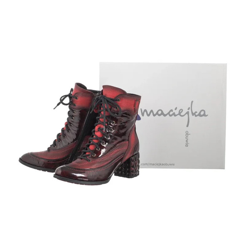 Maciejka Czerwone+Czarne 06640-08/00-8 (MA1254-a) shoes