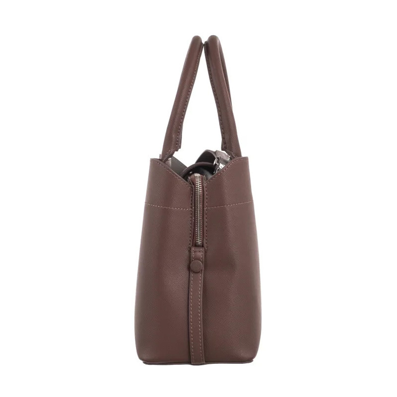 Calvin Klein CK Business Medium Tote Saffiano Cioccolate Lab/Cinder K60K612572 HJM (CK570-a) handbag