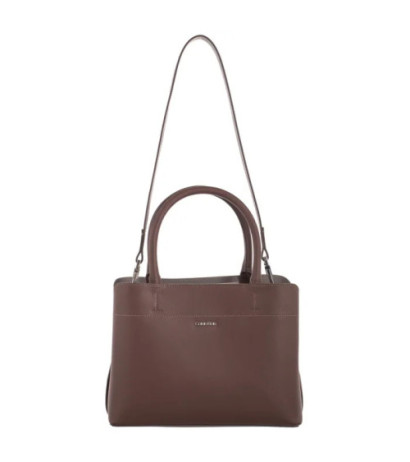 Calvin Klein CK Business Medium Tote Saffiano Cioccolate Lab/Cinder K60K612572 HJM (CK570-a) handbag