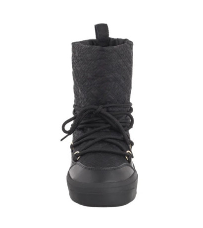 Tommy Hilfiger Lace-Up Monogram Snowboot Black FW0FW08430 BDS (TH1159-a) shoes