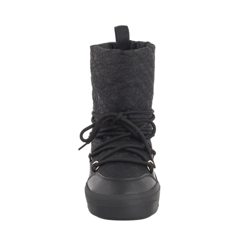 Tommy Hilfiger Lace-Up Monogram Snowboot Black FW0FW08430 BDS (TH1159-a) shoes