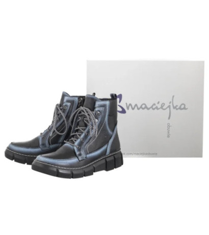 Maciejka Czarne+Białe 06638-01/00-8  (MA1258-a) shoes