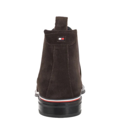 Tommy Hilfiger Core Rwb Hilfiger Suede Chelsea Dark Cofee FM0FM04757 GOP (TH888-b) shoes