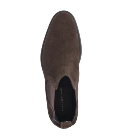 Tommy Hilfiger Core Rwb Hilfiger Suede Chelsea Dark Cofee FM0FM04757 GOP (TH888-b) shoes