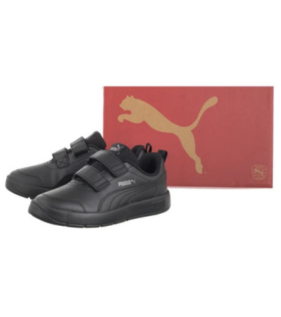 Puma Courtflex V3 V Ps Puma Black-Black/Cast Iron 397642-01 (PU594-a) sports shoes