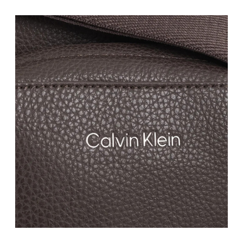 Calvin Klein CK Must Reporter S W/PCKT Java Brown Pebble K50K512204 BAR (CK546-b) handbag