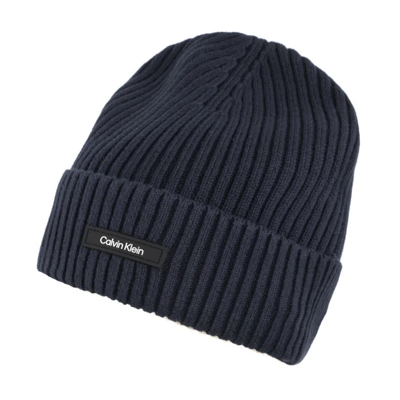 Calvin Klein Classic Cotton Rib Beanie Ck Navy K50K512362 BA7 (CK540-b) cap