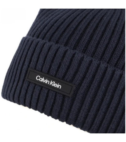 Calvin Klein Classic Cotton Rib Beanie Ck Navy K50K512362 BA7 (CK540-b) cap