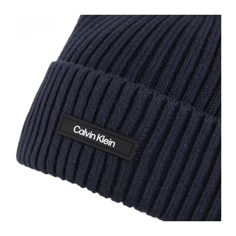 Calvin Klein Classic Cotton Rib Beanie Ck Navy K50K512362 BA7 (CK540-b) cap