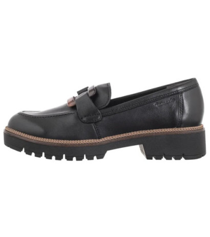 Tamaris Czarne 1-24722-43 003 Black Leather (TM513-a) shoes