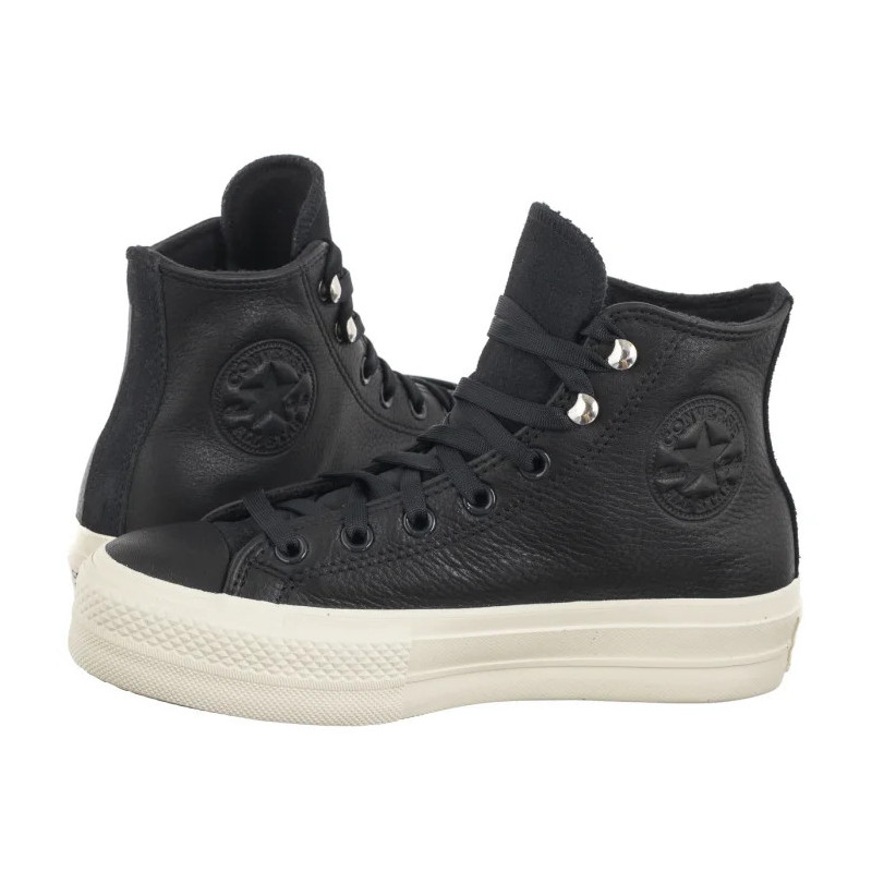 Converse CTAS Lift Hi Black/Black/Egret A08312C (CO714-a) shoes